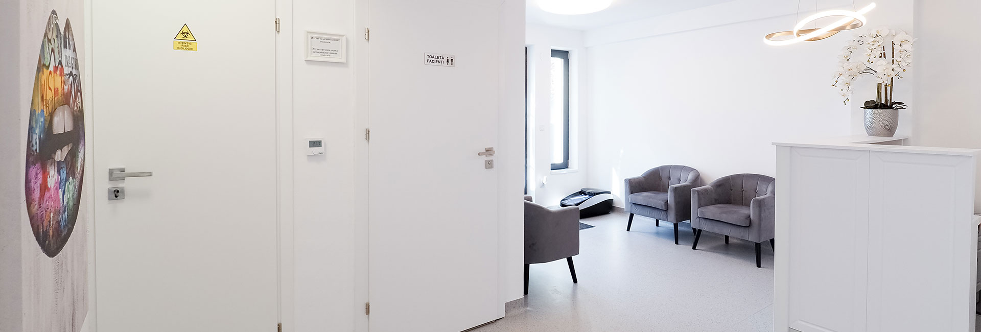 Sala de asteptare Clinica dentara Dr Lupu